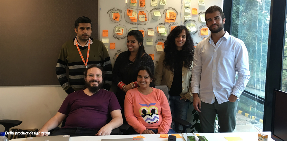 UX training and research session with the India team